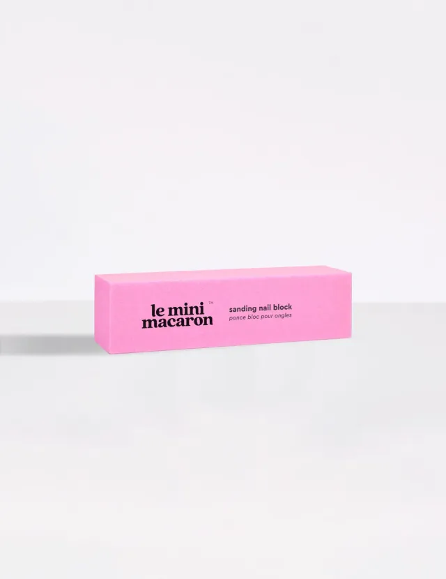 Le Mini Macaron Sanding Block neglefil rosa korn 120