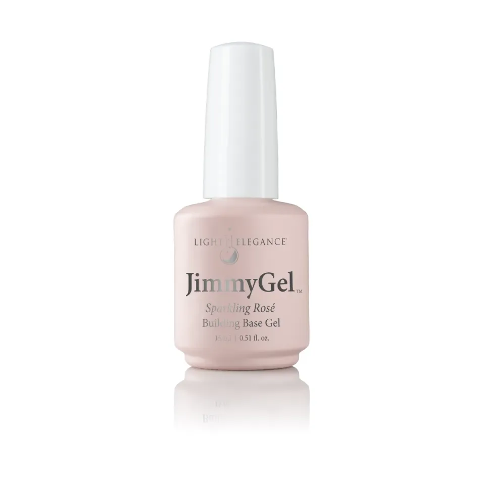 Light Elegance JimmyGel Sparkling Rosé bygggel rosa shimmer