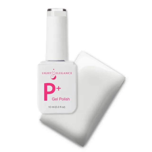 Light Elegance P+ White Meringue gellakk 10 ml melkehvit krem