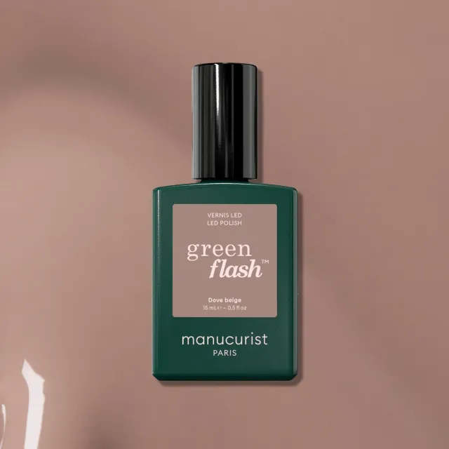 Manucurist Green Flash Dove Beige gel-neglelakk beige
