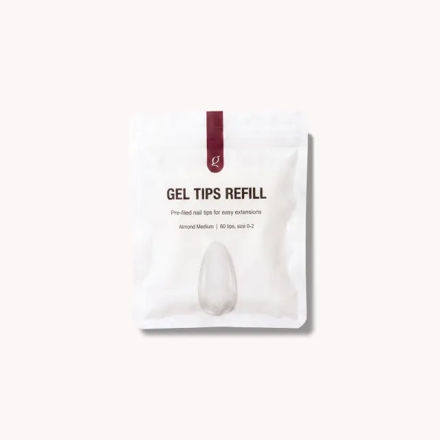The Gel Collection Almond Medium geltips refill 60 stk