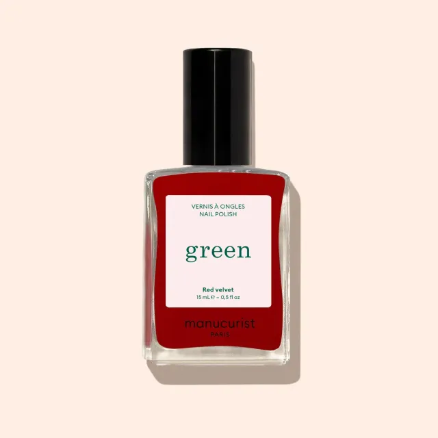 Manucurist Green Red Velvet neglelakk dyp rød