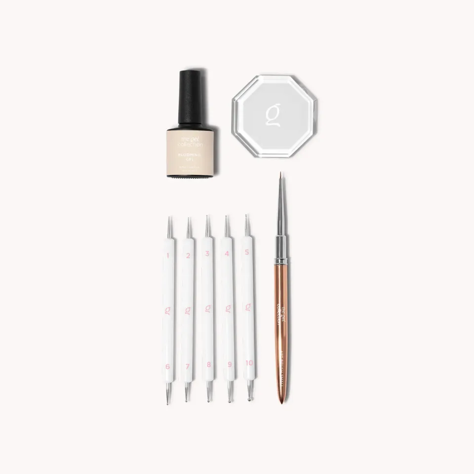 The Gel Collection Blooming Gel Kit negledesign 4 deler marmor