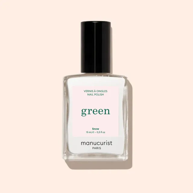 Manucurist Green Snow neglelakk hvit kremet