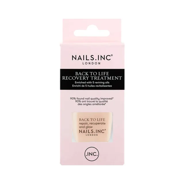 Nails Inc Back To Life styrkende neglebehandling nude