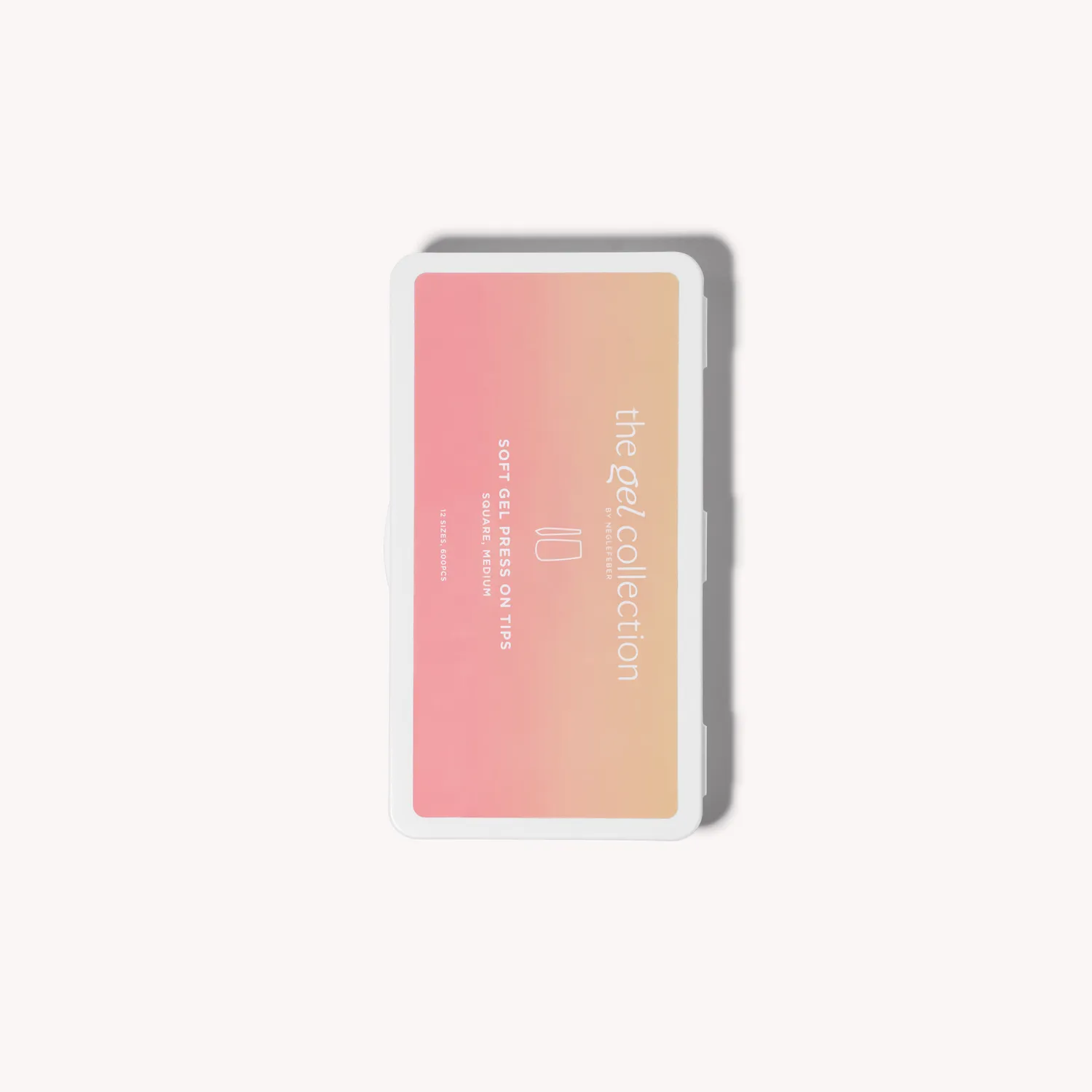 The Gel Collection Soft Gel Press On Tipper square medium 600 stk lang holdbarhet