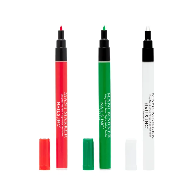 Nails Inc Festive Finish Mani Marker nailart-penner 3-pk