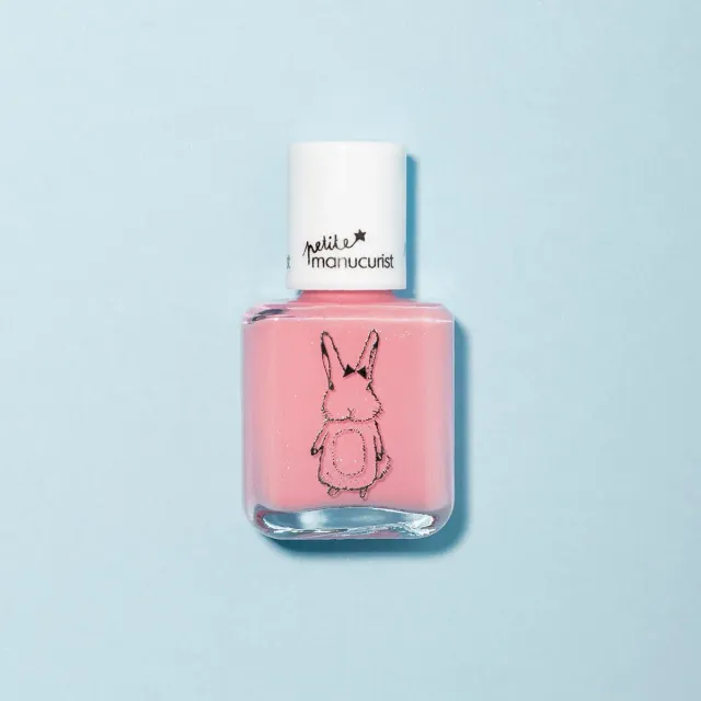Manucurist Rosie the Rabbit barneneglelakk glitter rosa