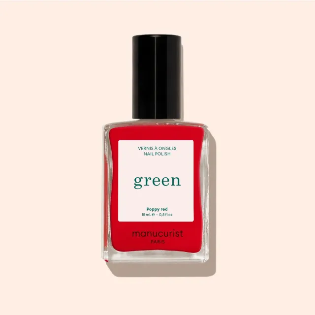 Manucurist Green Poppy Red neglelakk oransjerød