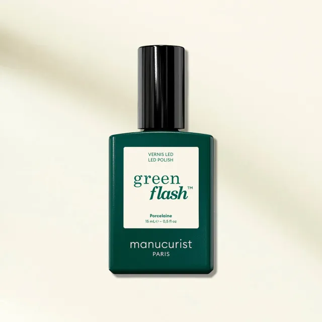 Manucurist Green Flash gel neglelakk Porcelaine offwhite