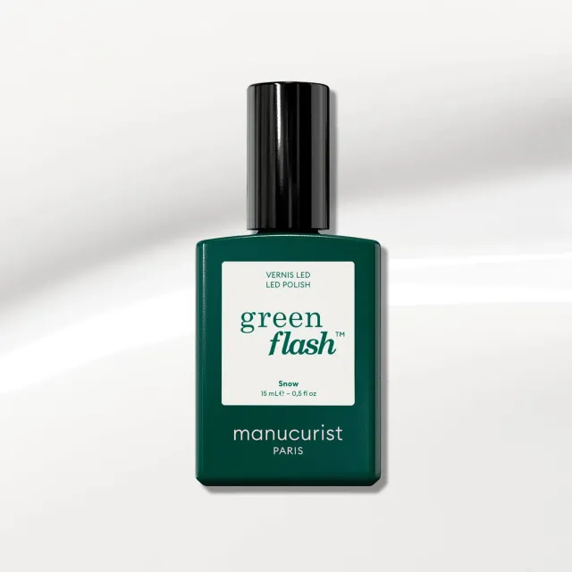 Manucurist Green Flash Snow gellakk hvit opak