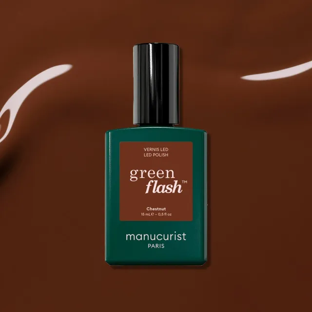 Manucurist Green Flash Chestnut gellakk varm brun