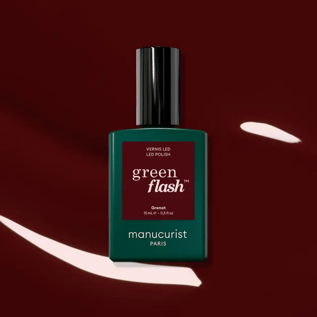 Manucurist Green Flash Grenat neglelakk bordeaux