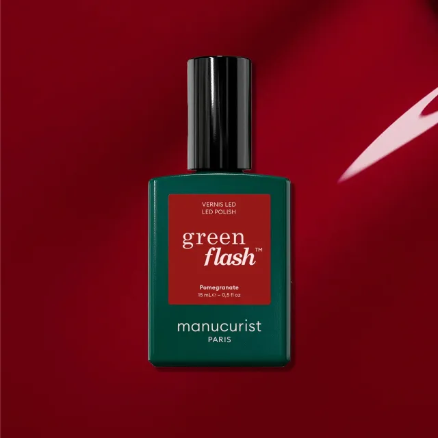Manucurist Green Flash Pomegranate gellakk rød