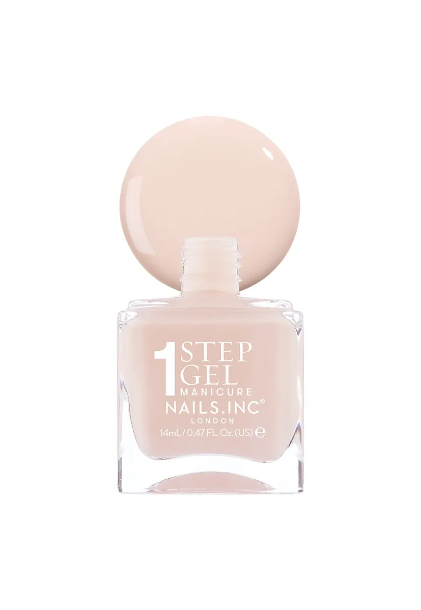 Nails Inc Renee 1-Step Gel It's Topless neglelakk rosa krem