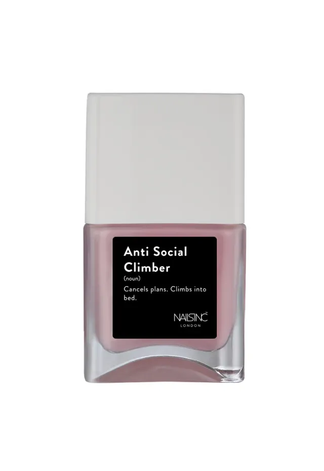 Nails Inc Anti-Social Climber neglelakk rosa vegan