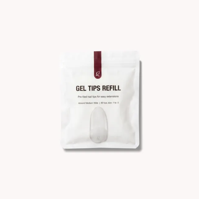 The Gel Collection Gel Tips Wide Size Almond Medium geltipper 60 stk