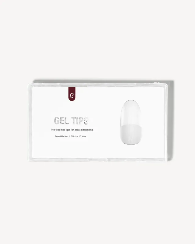 The Gel Collection Gel Tips Round Medium negletipper 360 stk ultratynne
