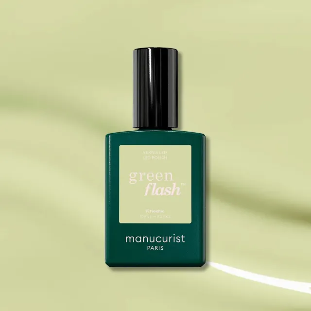 Manucurist Green Flash Pistachio gel neglelakk lysegrønn