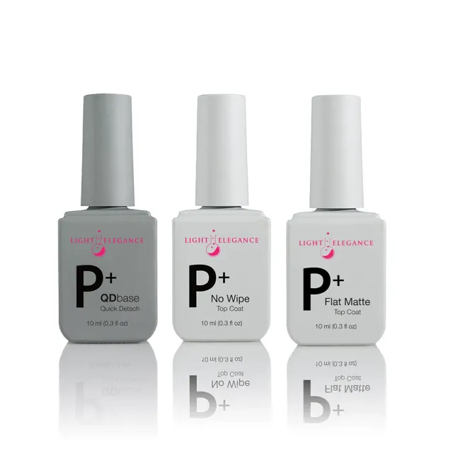 Light Elegance P+ Essentials Bundle gellakksett 3x10 ml