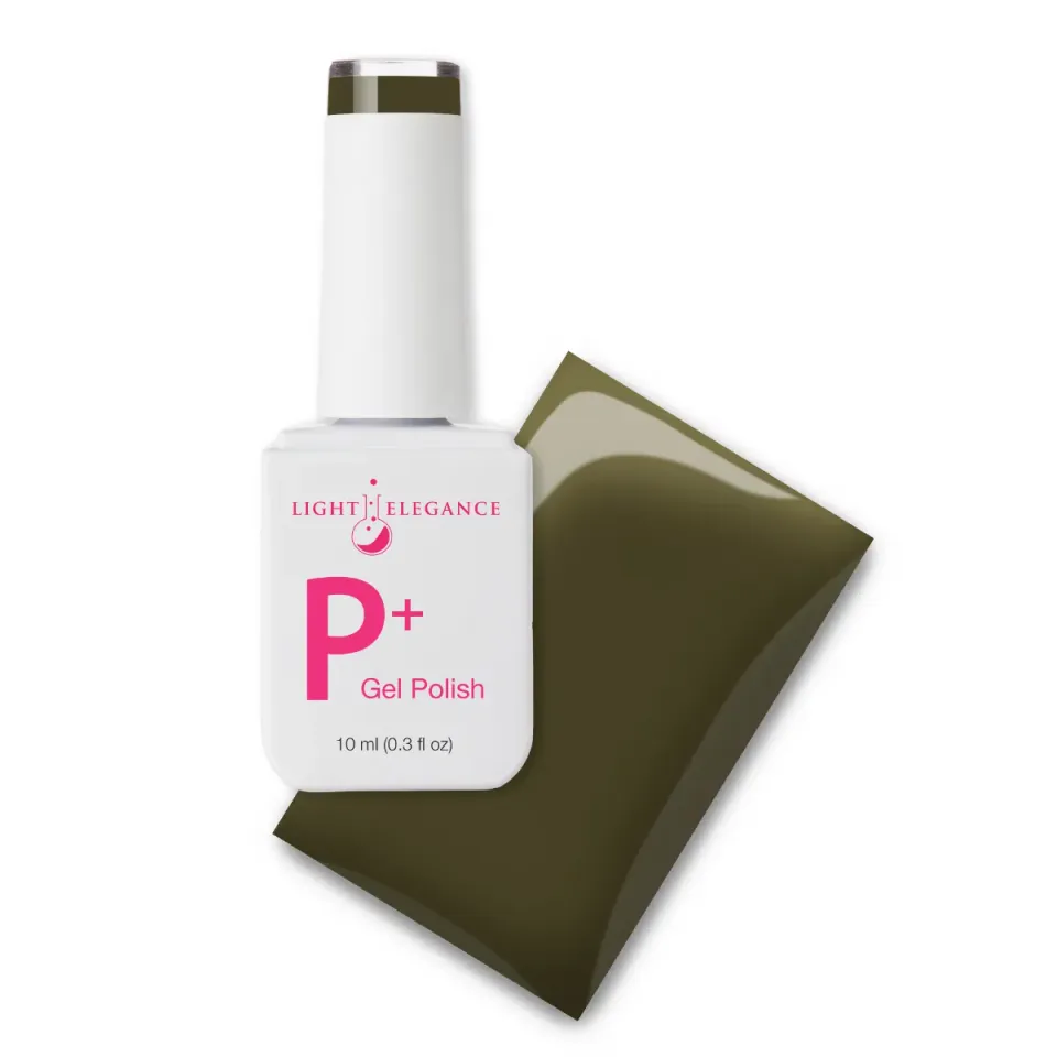 Light Elegance P+ Rock My World gellakk 10 ml olivengrønn