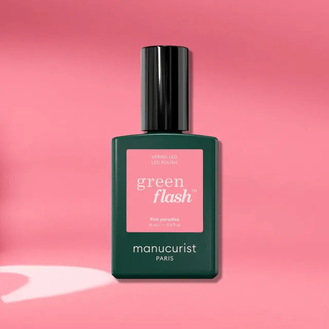 Manucurist Green Flash Pink Paradise neglelakk godterirosa