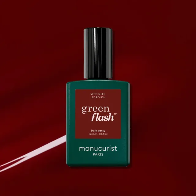 Manucurist Green Flash Dark Pansy gellakk bordeaux