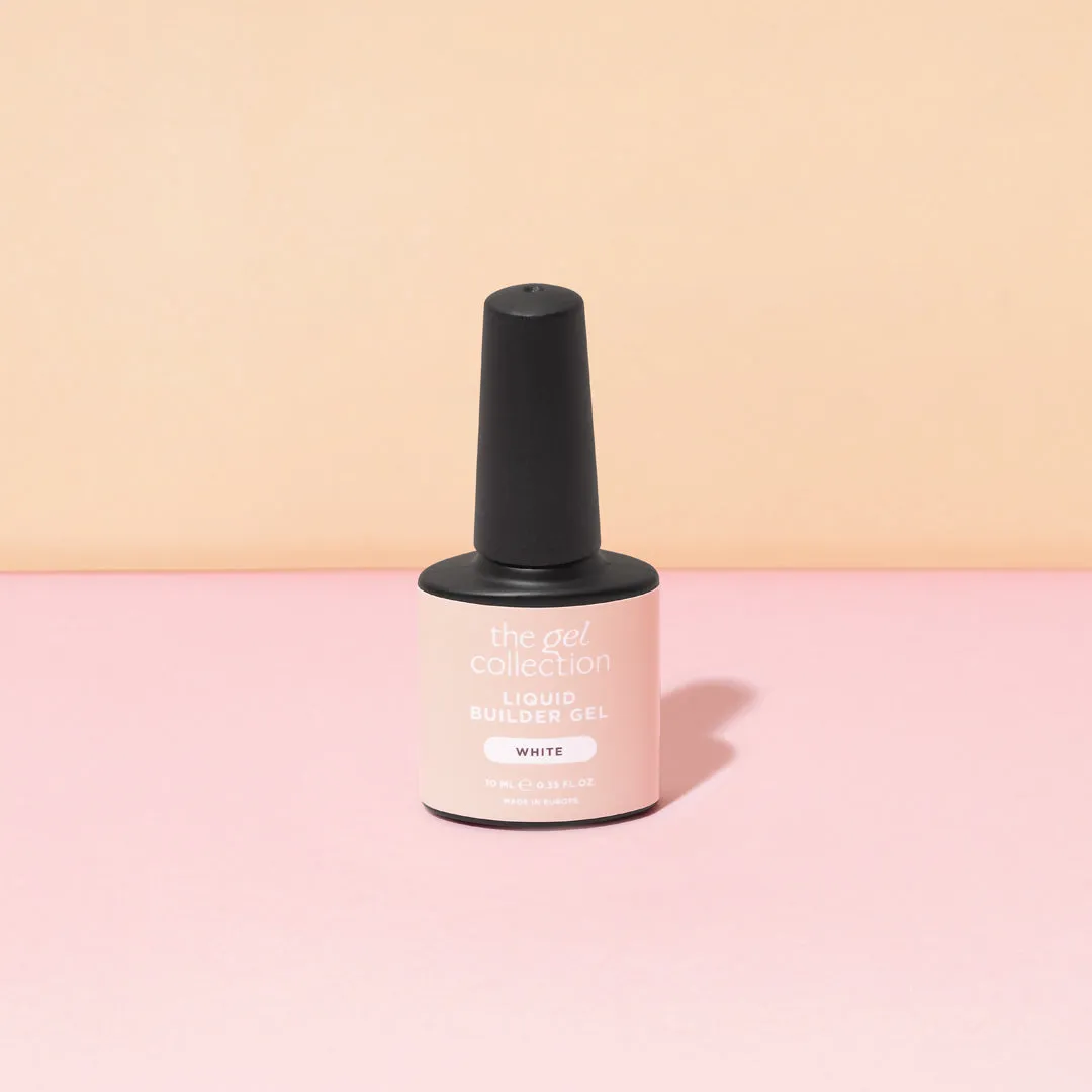 The Gel Collection Liquid Builder Gel White 10 ml forsterkning