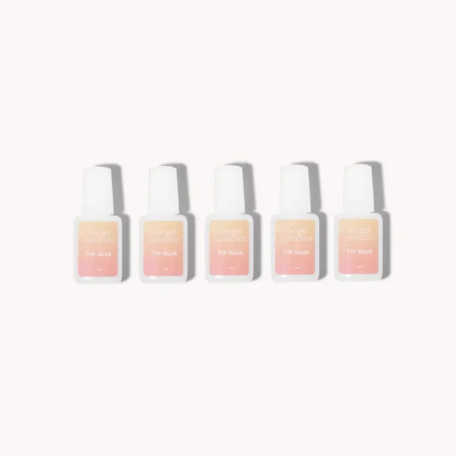 The Gel Collection Tip Glue neglelim lufttørkende 5-pakning klar