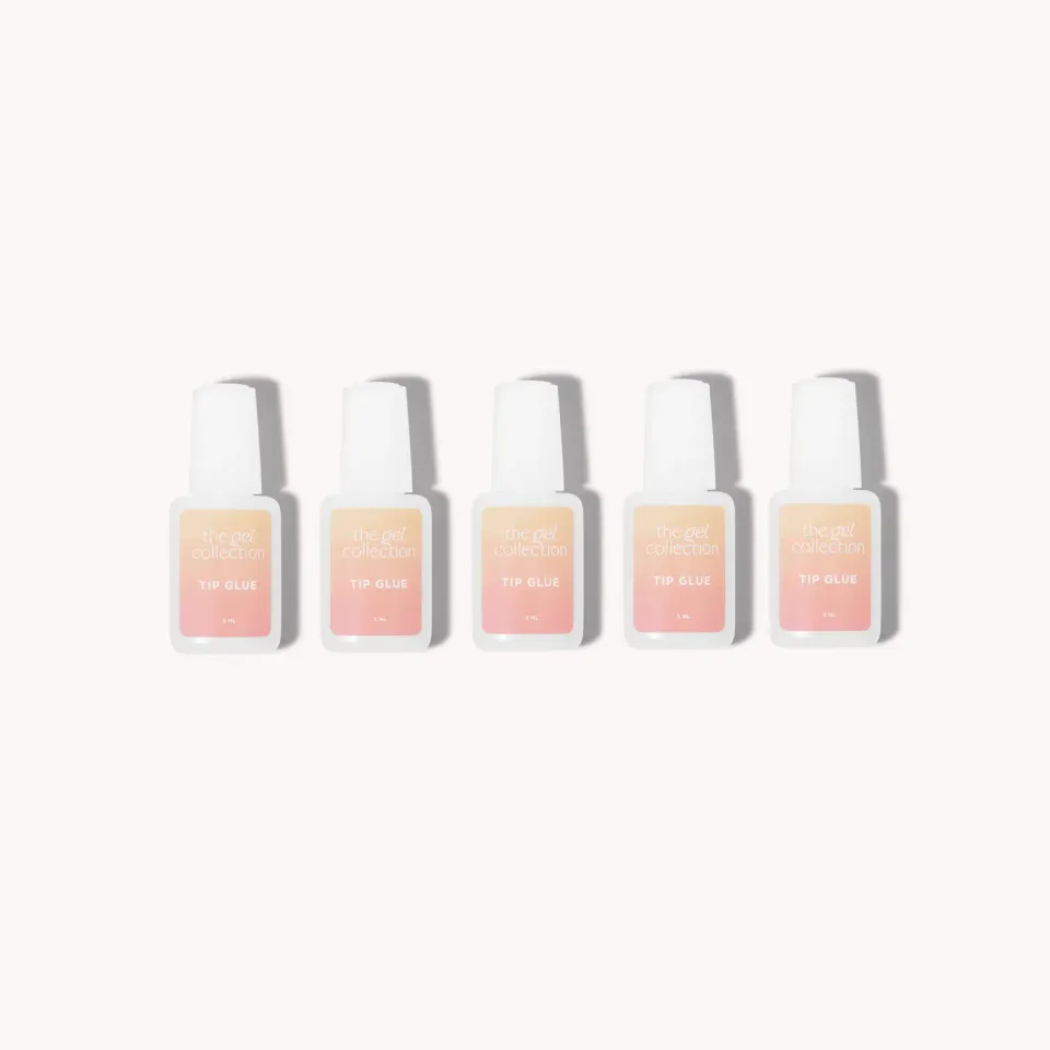 The Gel Collection Tip Glue neglelim lufttørkende 5-pakning klar